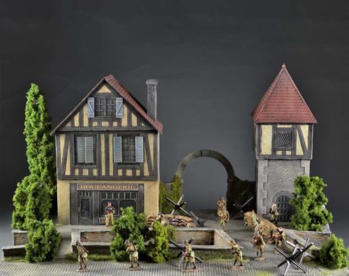 Alsace middelalderby - diorama